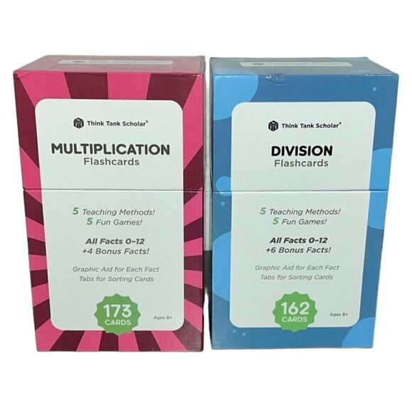 Think Tank Scholar Multiplication and Division Flash Cards Bundle - Picture 2 of 10